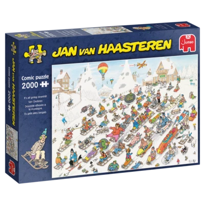 Jumbo Spiele 1110100026 Jan van Haasteren Es geht alles bergab 2000 Teile Puzzle