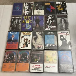 Lot Of 20 Cassette Tapes Rock Pop Elton John Kenny G Cream Steven Miller & more - Picture 1 of 11