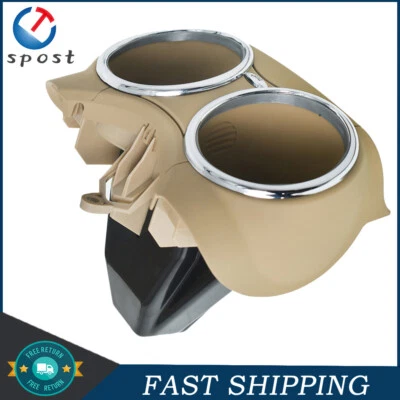 Soporte portavasos doble beige para 06-11 Mercedes-Benz W219 C219 CLS550 CLS 55 63 Foto 1 de 4