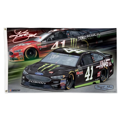 Kurt Busch 2018 Wincraft #41 Monster Energy/Haas 3 x 5 Deluxe Flag FREE SHIP Cover