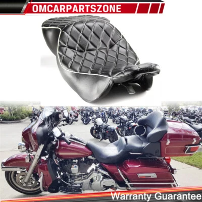 Asiento de piloto Low-Pro para Harley Touring Street Glide 2006-2007 Road King 1997-2007 Foto 1 de 4