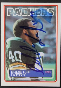 Eddie Lee Ivery Green Bay Packers Autograph Signed 1983 Topps #79 Football Card - Picture 1 of 3