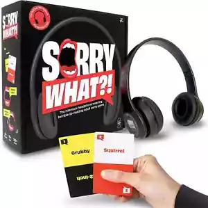 Sorry What - Hilarious Terrible Lip Reading Adult Party Game - Based On The - 2+ - Picture 1 of 5