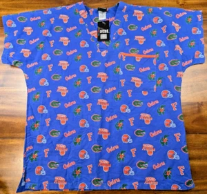 Florida Gators Adult Scrub Dudz Top with Pocket NCAA Logo Size Medium - Picture 1 of 8