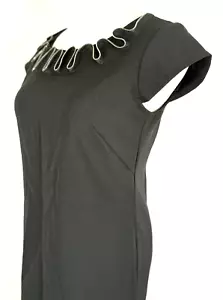 Perceptions New York Womans Dress Size 6 Sheath Zipper Detail Short Sleeve - Picture 1 of 18