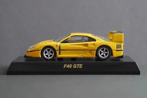 Kyosho Ferrari F40 GTE 1/64 Druckguss gelb 2011 montiert - Bild 1 von 13
