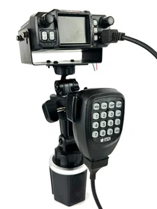 Cup Holder Mount And Mic Mount With Variable Height For BaoFeng BTECH UV-25X2 - Picture 1 of 3