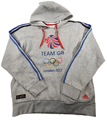 PLK Adidas мужской толстовка с капюшоном серый Олимпийских игр команды GB пуловер джемпер свитер London 2012 - Изображение 1 из 4