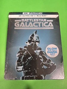 NEW - Battlestar Galactica Steelbook (4K Ultra HD, Blu-Ray 1978) Glow In Dark - Picture 1 of 1