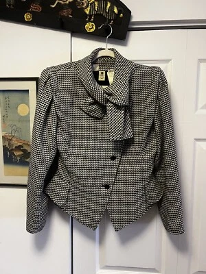 CHAQUETA HÚNGARO VINTAGE PATA DE GALLO ELEGANTE TALLA 10 MEDIANA Foto 1 de 4