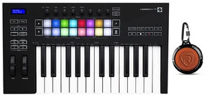Novation Launchkey 25 MK3 25-Key USB MIDI DJ Keyboard Controller+Home Speaker - Picture 1 of 12