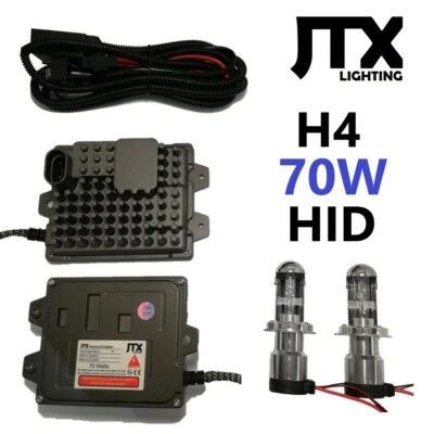 H4 9003 JTX HID Kit 70W 12V 24V XENON Hi/Lo suits NISSAN Pintara Pulsar Skyline - image 1 of 4