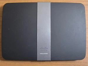 LINKSYS E4200 750 MBPS 4-PORT GIGABIT WIRELESS N ROUTER W/ POWER CORD AND CABLE - Picture 1 of 13