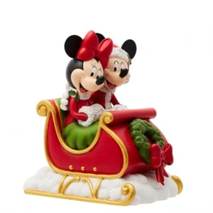 Disney Showcase HOLIDAY MICKEY Y MINNIE EN TRINEO FIGURA 6015327 Enesco 2024 - Imagen 1 de 4