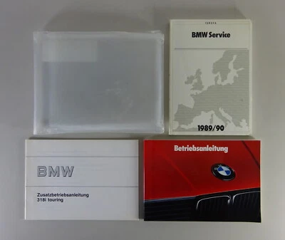 Mappa di Bordo + Istruzioni D'Uso BMW 3er E30 Touring 318i Stand 08/1989 - Immagine 1 di 4