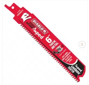 Diablo 6 in. 8-TPI AMPED TiCo Carbide Reciprocating Saw Blade, DS0608CFA (1-pk) - Picture 1 of 3