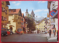 Orig. Foto-Postkarte Kitzbühel Zentrum Vorderstadt Einkaufsstraße Tirol 1974
