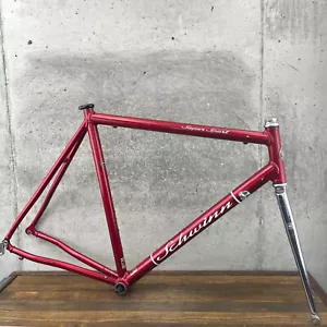 Schwinn Super Sport Frame Set Straight Blade Fork Red Alloy 700c Vintage Race A2 - Picture 1 of 23