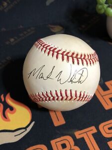 Mark Whiten Signed Baseball
