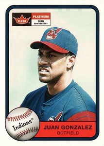 2001 Fleer Platinum # 100  Juan Gonzalez Cleveland Indians