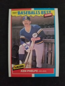 1987 Fleer baseballs best KEN PHELPS card # 30