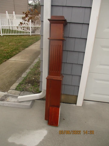 NEWEL POST  STAINED DARK  WE SHIP!!!!!! Cover