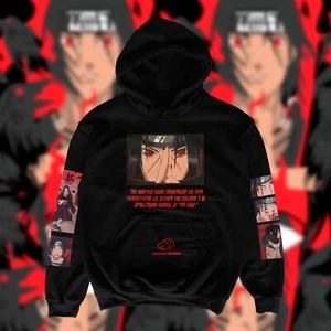 Unisex Oversize Naruto Itachi Sasuke Anime Hoodie - Picture 1 of 2