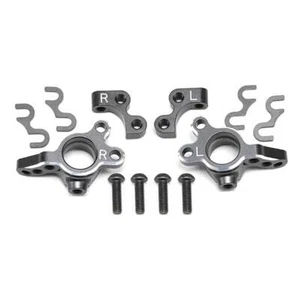 Yokomo Aluminum Lightweight Front Steering Block Set Black For YD-2 Variable Kin - Bild 1 von 2