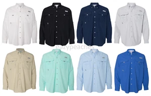 Columbia Men's New BAHAMA II Sizes S-2XL, 3XL, 7048, Long Sleeve Fishing Shirt - Picture 1 of 43