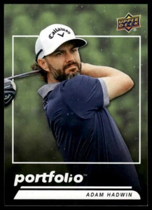 2024 Upper Deck Portfolio Golf Adam Hadwin #162 - Picture 1 of 2