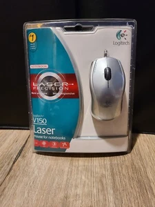 Logitech V150 Laser Mouse Wired USB Plug & Play New In Box  - Picture 1 of 2