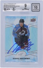 Autographed Mikko Rantanen Avalanche Hockey Slabbed Card