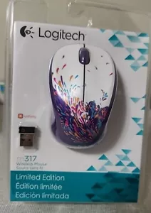 New In Pkg Logitech m317 Limited Edition Exuberance 910-004267 Wireless Mouse - Picture 1 of 11