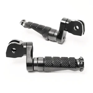 Black MCCP 1 inch Lower Front Foot Pegs For BMW R1200GS 04 05 06 07 08 09 10 11 - Picture 1 of 5