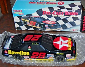 1994 Robert Yates Texaco Havoline Collectors Edition Racing Diecast Coin Bank - Imagen 1 de 1