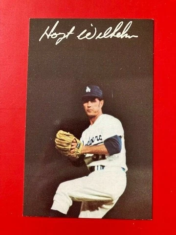 Hoyt Wilhelm 1972 LA Dodgers Mitock & Sons color postcard Cover