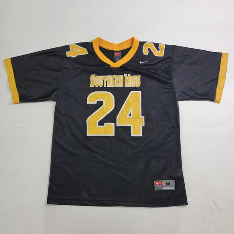 Nike Southern Miss Mississippi Golden Eagles Football Jersey Youth Sz M #24 EUC Cover