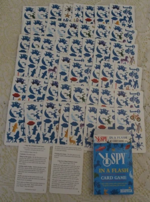 I Spy in a Flash Card Game Complete ages 4+ 1-4 players travel vacation camp - Image 1 of 2