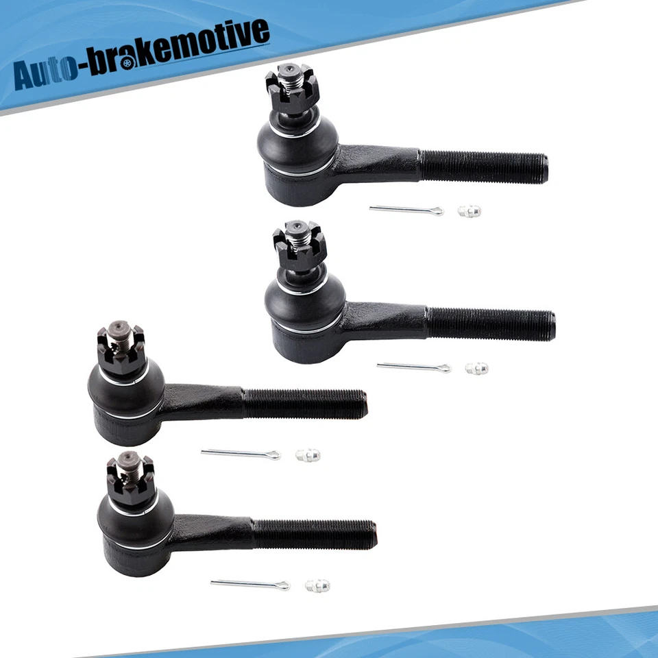 Juego de 4 extremos de barra de amarre delanteros interiores y exteriores para Dodge CB300 B150 1979-1993 94 2x2 Foto 1 de 4