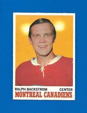1970-71 OPC #54 RALPH BACKSTROM MONTREAL CANADIENS 70-71 O PEE CHEE NHL HOCKEY
