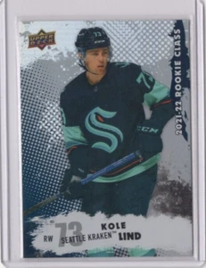 KOLE LIND NHL Kraken 2021-22 Upper Deck Foil RC #RC-30 Card - Picture 1 of 2