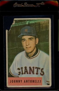 1954 Bowman Johnny Antonelli #208 - Foto 1 di 2