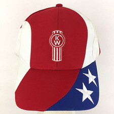 Kenworth Trucks Patch Hat USA Flag Stars All Over Logo Snapback Baseball Dad Cap