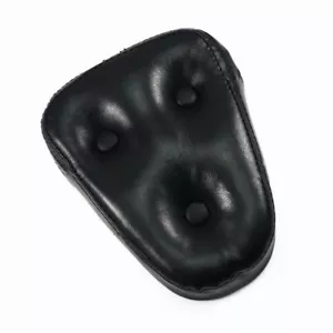 Black Sissy Bar Rear Backrest Cushion Rest Pad Chopper Bobber Cruiser Motorbike - Picture 1 of 4