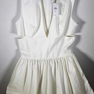 NUEVO Banana Republic ANISA CUT-OUT MINI VESTIDO Blanco - Talla Mujer 2 - Imagen 1 de 9