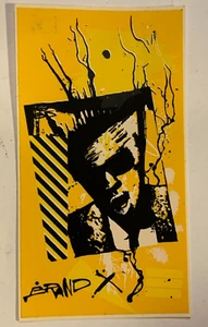 PEGATINA CALCOMANÍA DE MONOPATÍN BRAND X DE COLECCIÓN DÉCADA DE 1980 2,5""x 4,75"" de lote antiguo - Imagen 1 de 1