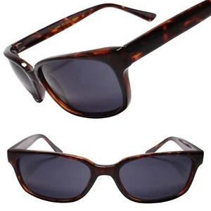 Deadstock True Vintage Embrace 90s Grunge Flair Tortoise Rectangle Sunglasses - Picture 1 of 3