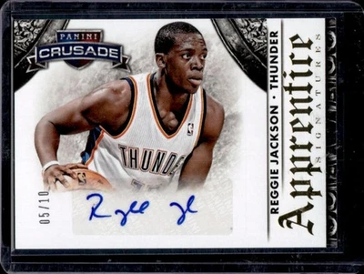 2013-14 Panini Crusade Reggie Jackson Apprentice Signatures Gold Auto #5/10 Foto 1 de 2