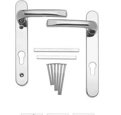 MILA SUPA Door Handles 92pz LEVER/LEVER 220MM BACKPLATE BRUSHED STAINLESS STEEL - Image 1 of 3