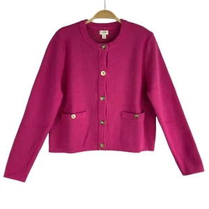 J. Cárdigan Suéter Chaqueta Crew Factory Mujer Talla M Rosa Dinero Antiguo Nuevo Con Etiquetas Regalo - Imagen 1 de 9